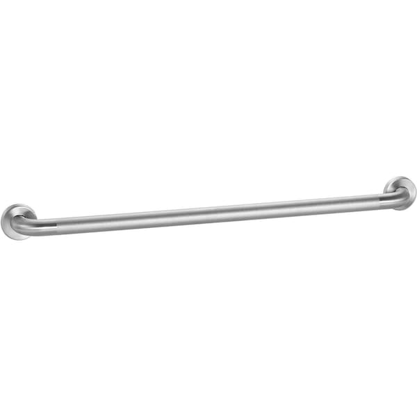 Global Industrial Straight Grab Bar, Peened Stainless Steel, 36W x 1-1/2 Dia. 641280 - main